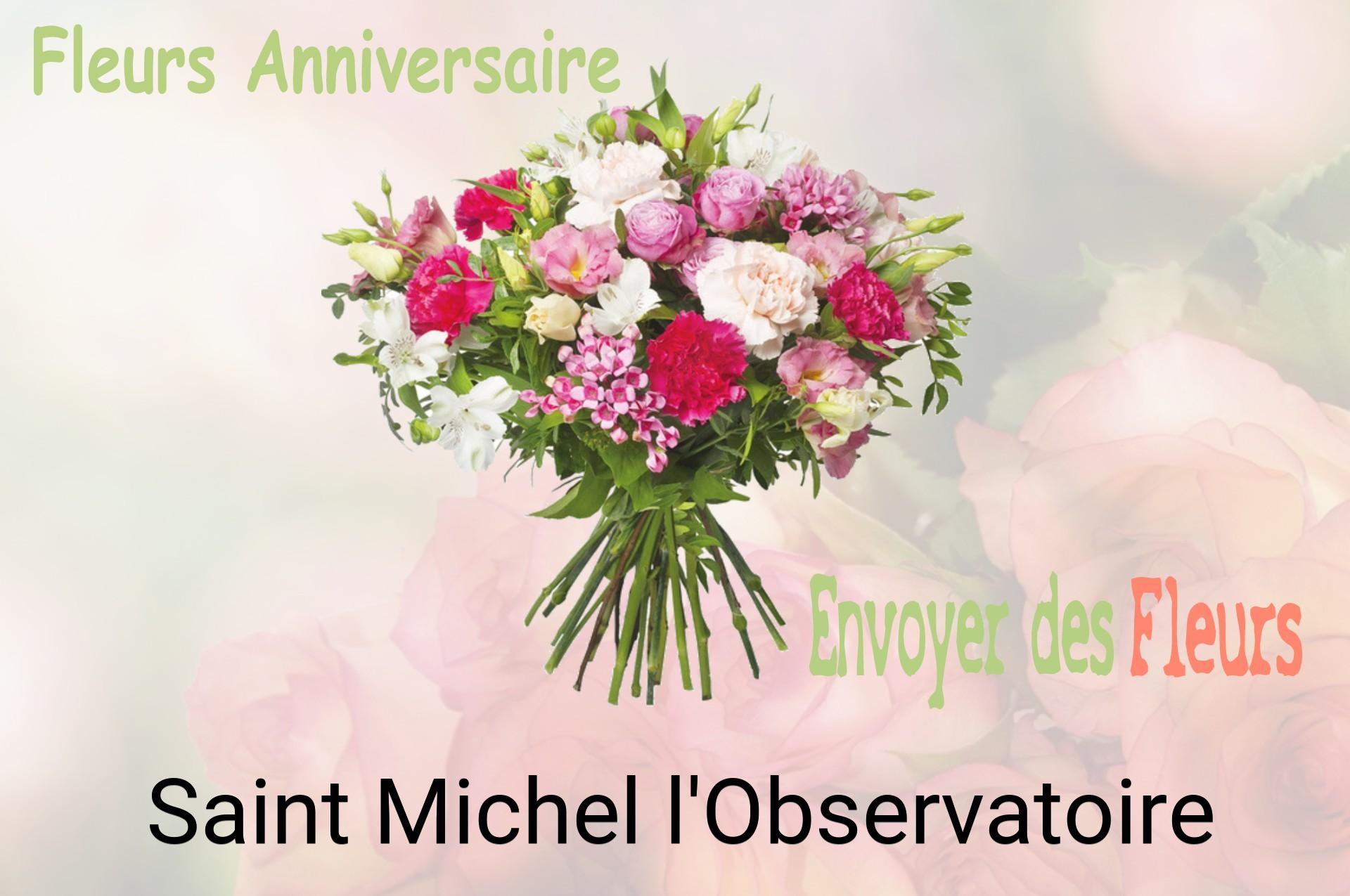 Bouquet de fleurs d’anniversaire livré à Saint-Michel-l'Observatoire